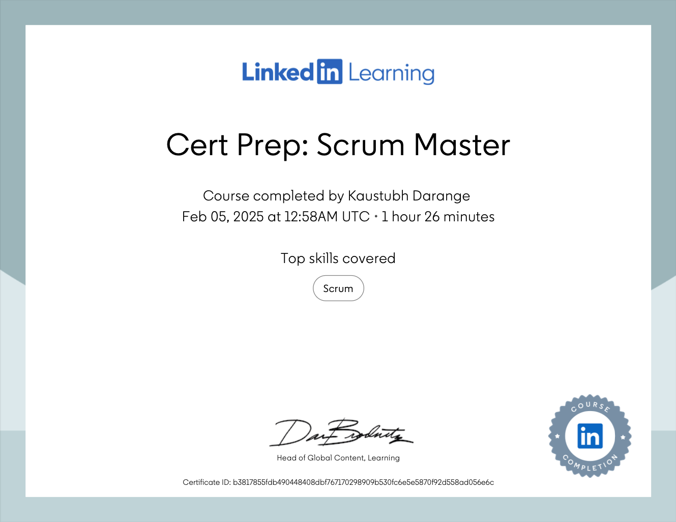 Certification 2